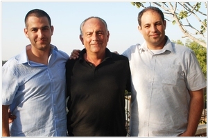 Founders: Rotem Shor and Omri Shor (with their father)