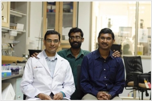 The team: Abdullah Chand, Arun Chandru and Dr. Sivarajan T.